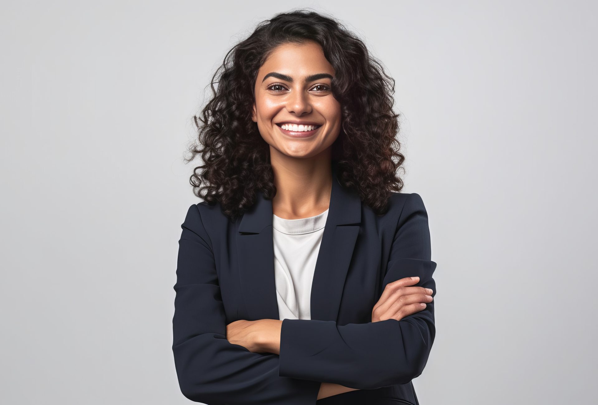 Business woman isolated. Illustration Generative AI